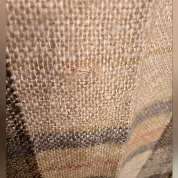 LOFT Plaid Fringe Blanket Scarf - Picture 4 of 4